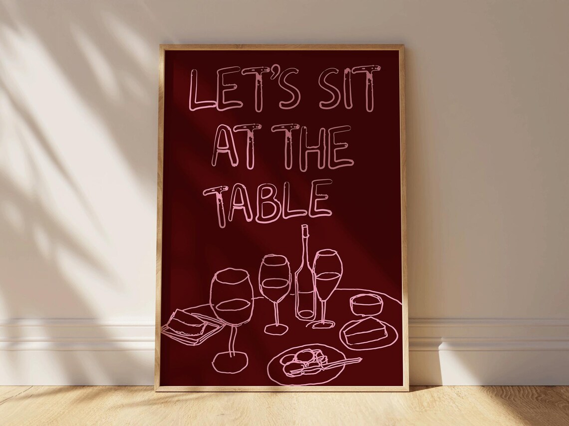 Kitchen Wall Art, Bold Typography Poster - Image 2