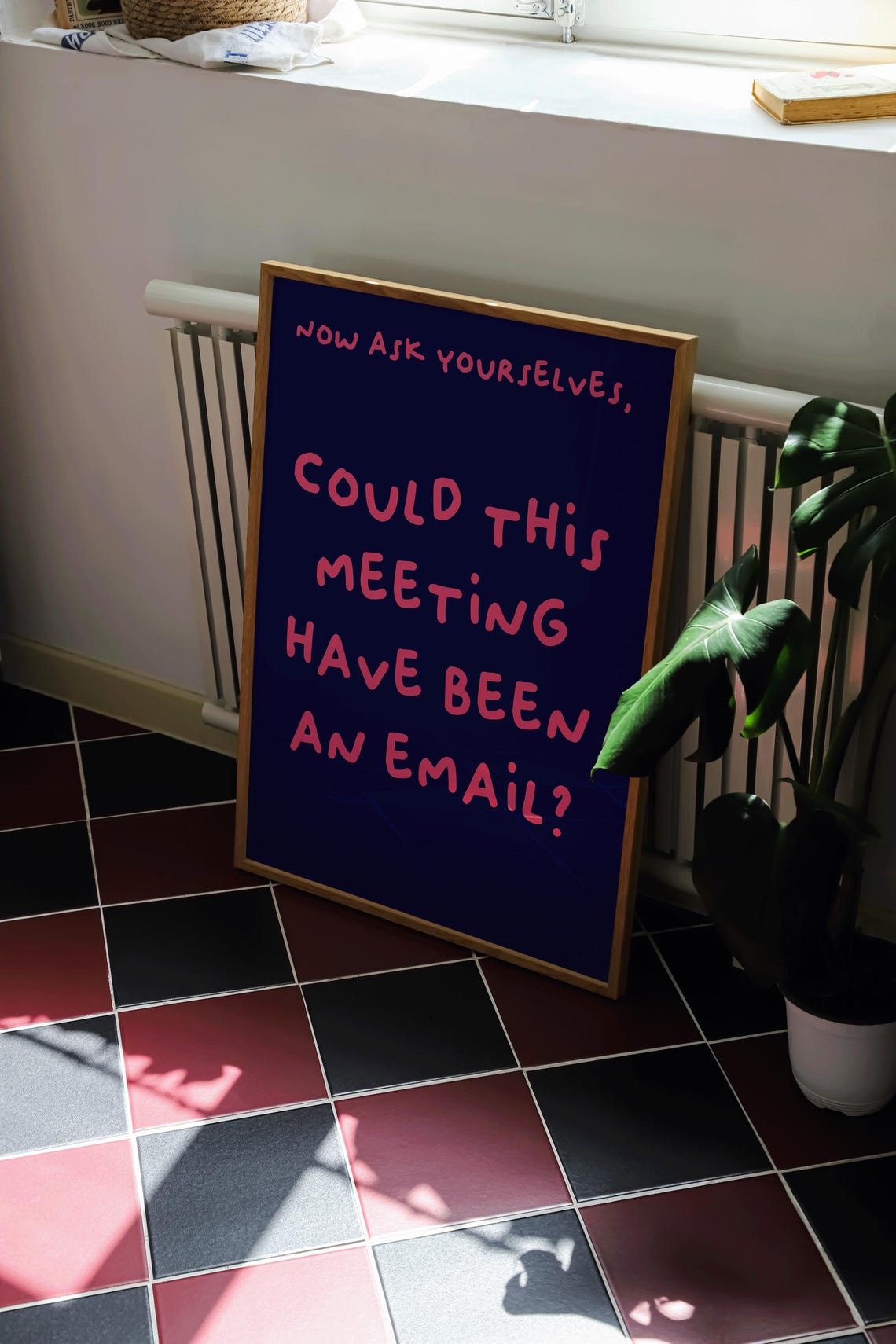 Could This Meeting Have Been an Email Navy Office Humor Poster - Image 2