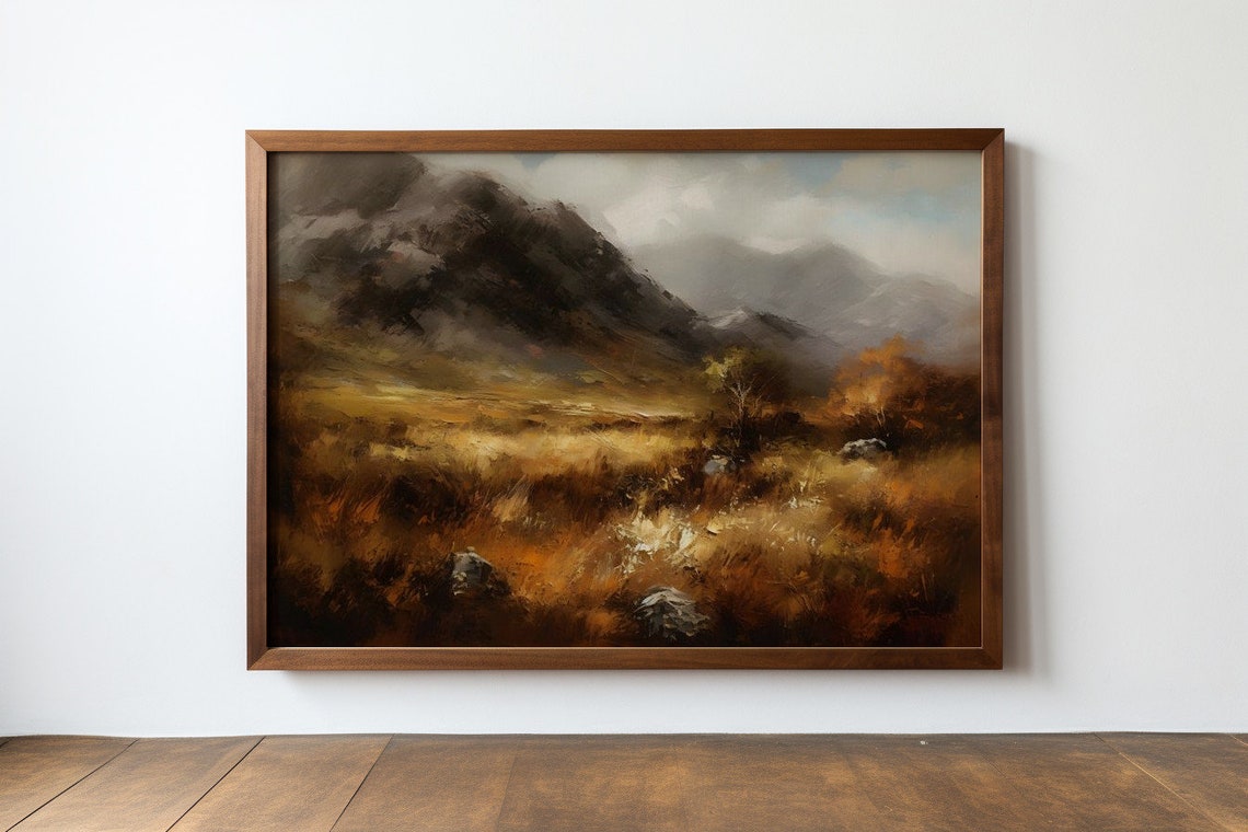 Misty Mountains An Autumnal Glow Antique Print - Image 2