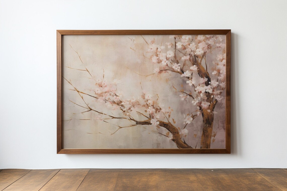 Whispers Of Spring Cherry Blossom Delicacy, Art Print - Image 2