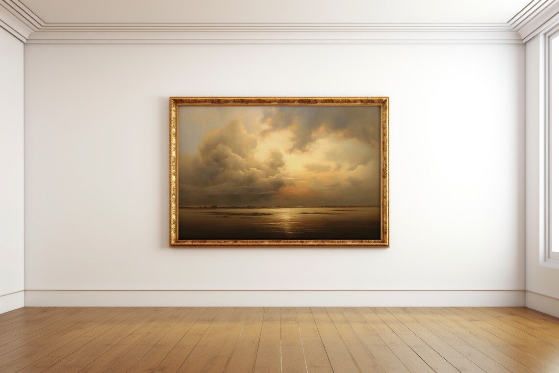 Sunset Majesty The Golden Hour Antique Print - Image 2
