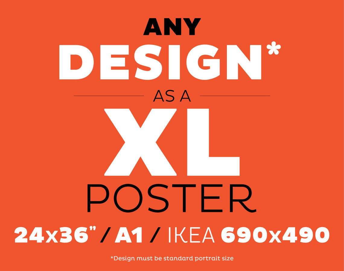 Etsy Deal Poster Option, Choose Any Design