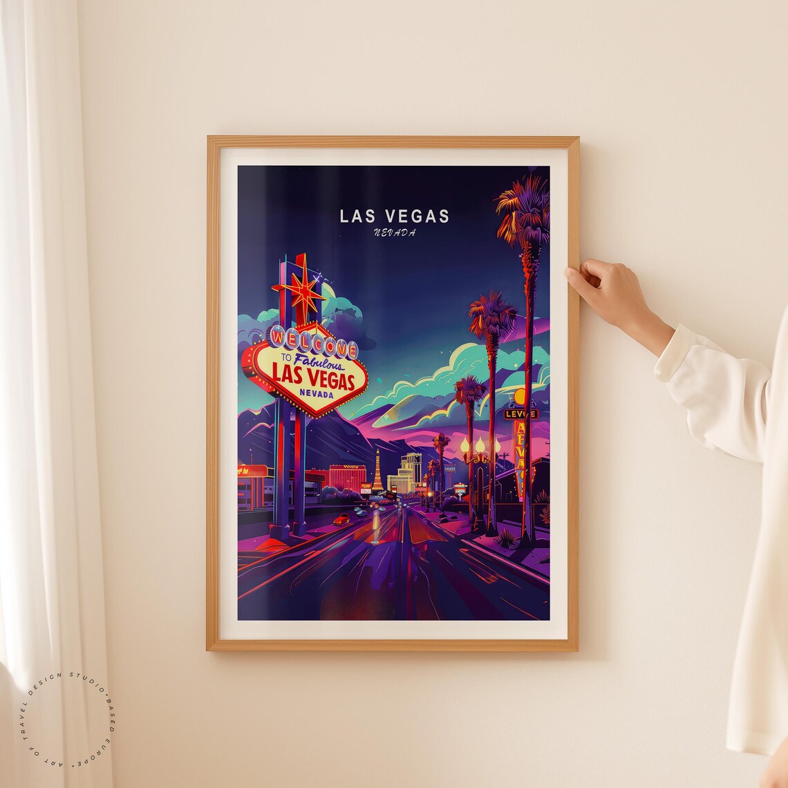 Las Vegas Nevada Travel Poster, Travel Art Print - Image 2