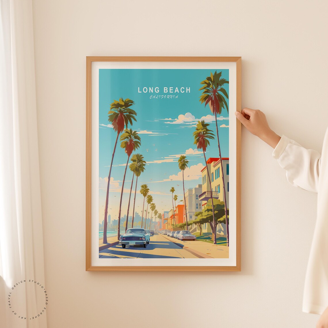 Long Beach Travel Poster, California Place Print - Image 2