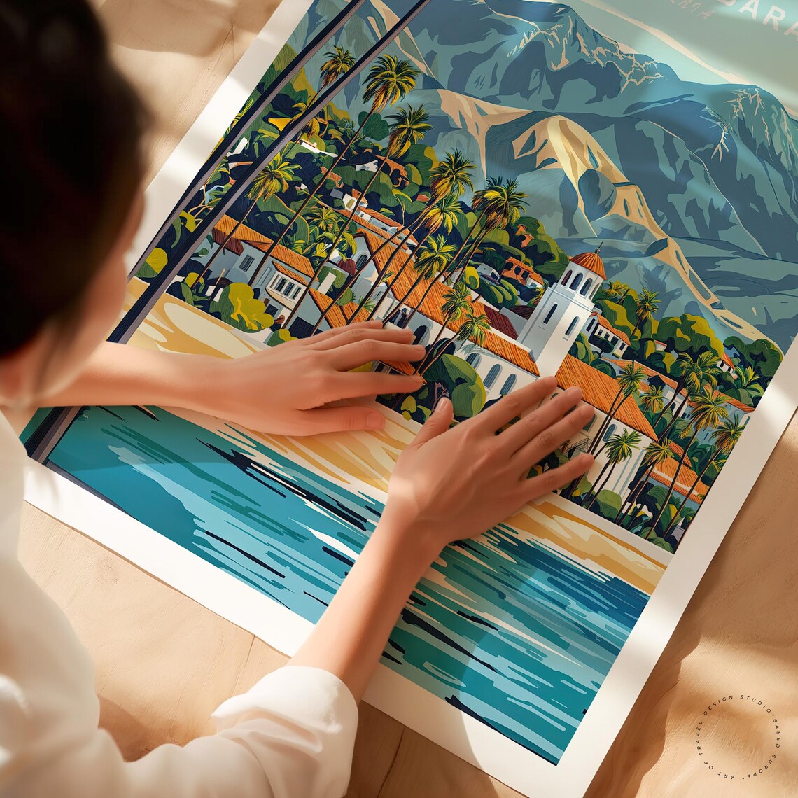 Santa Barbara Travel Poster, Custom Home Decor - Image 3