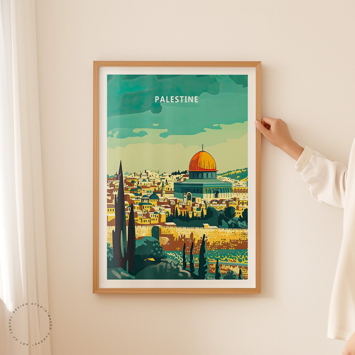 Palestine Travel Poster, Place Wall Art Print - Image 3