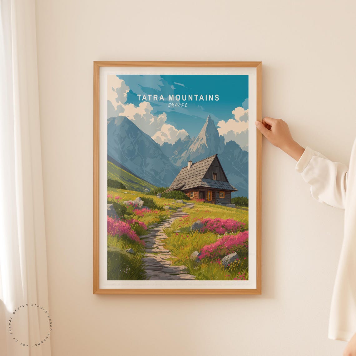 Tatra Mountains Europe Mountain Chalet Path Wildflower Valley Poster - Image 5