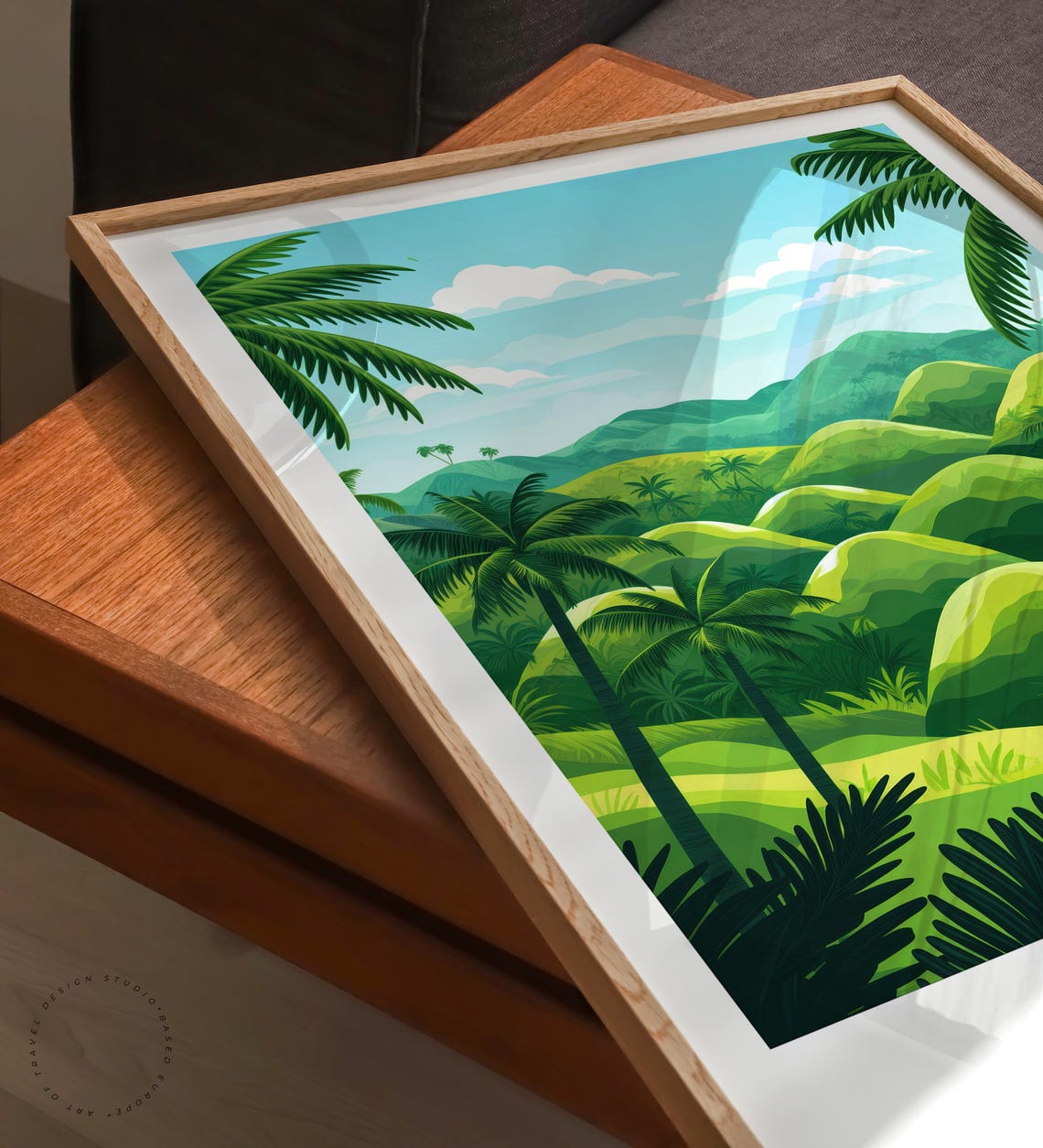 Bohol Philippines Chocolate Hills Rolling Green Landscape Poster - Image 6