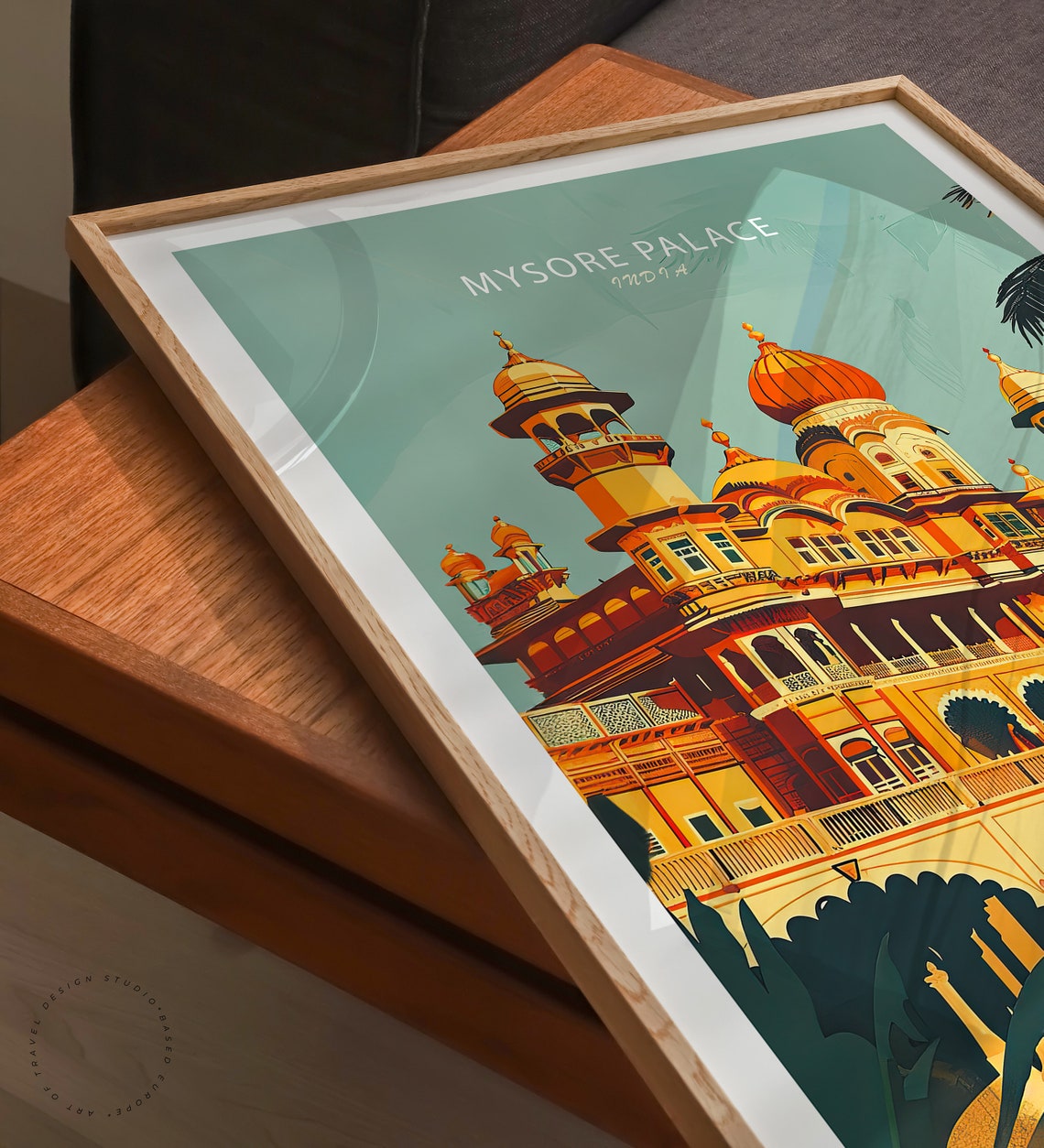 Mysore Palace India Golden Domes Royal Architecture Landmark Wall Art - Image 3
