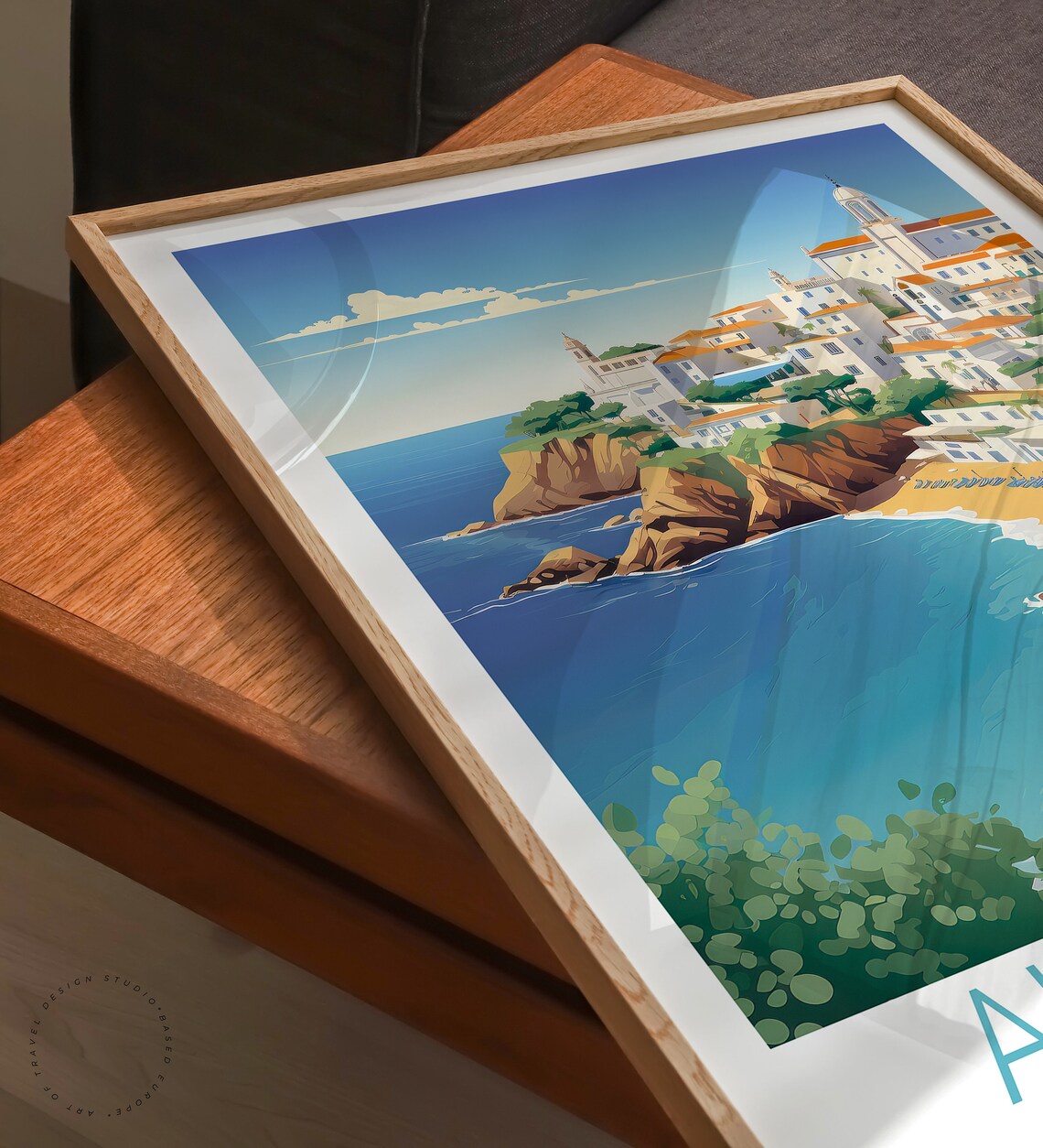 Albufeira Portugal Travel Poster, City Wall Art - Image 3