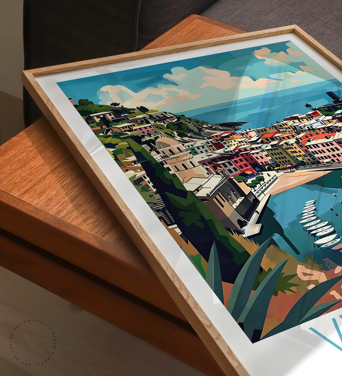 Vernazza Italy Travel Poster, Coast City Print - Image 3