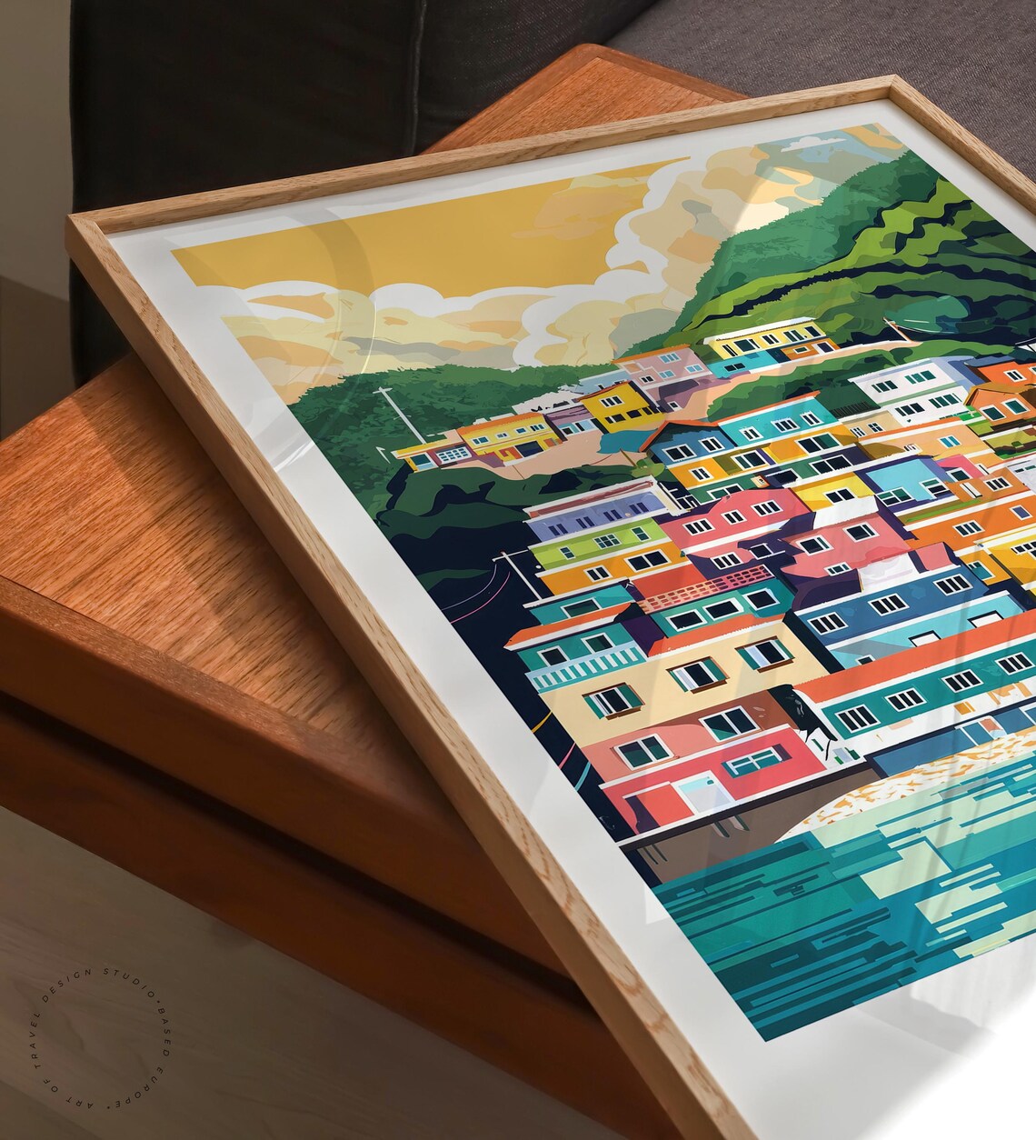 Busan South Korea Colorful Hillside Village Harbor Travel Poster - Image 6