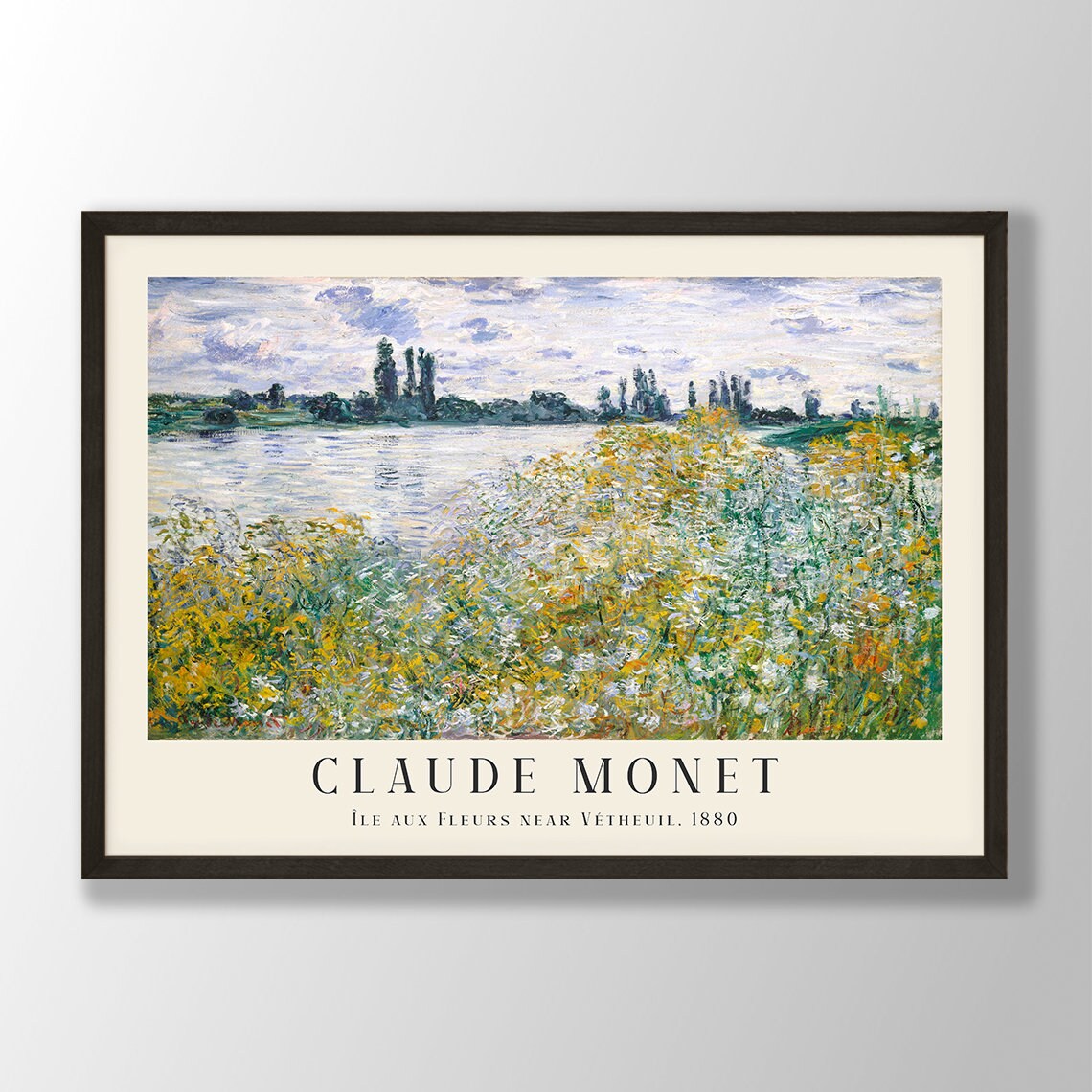 Claude Monet Art Print, Nouveau Farmhouse Decor