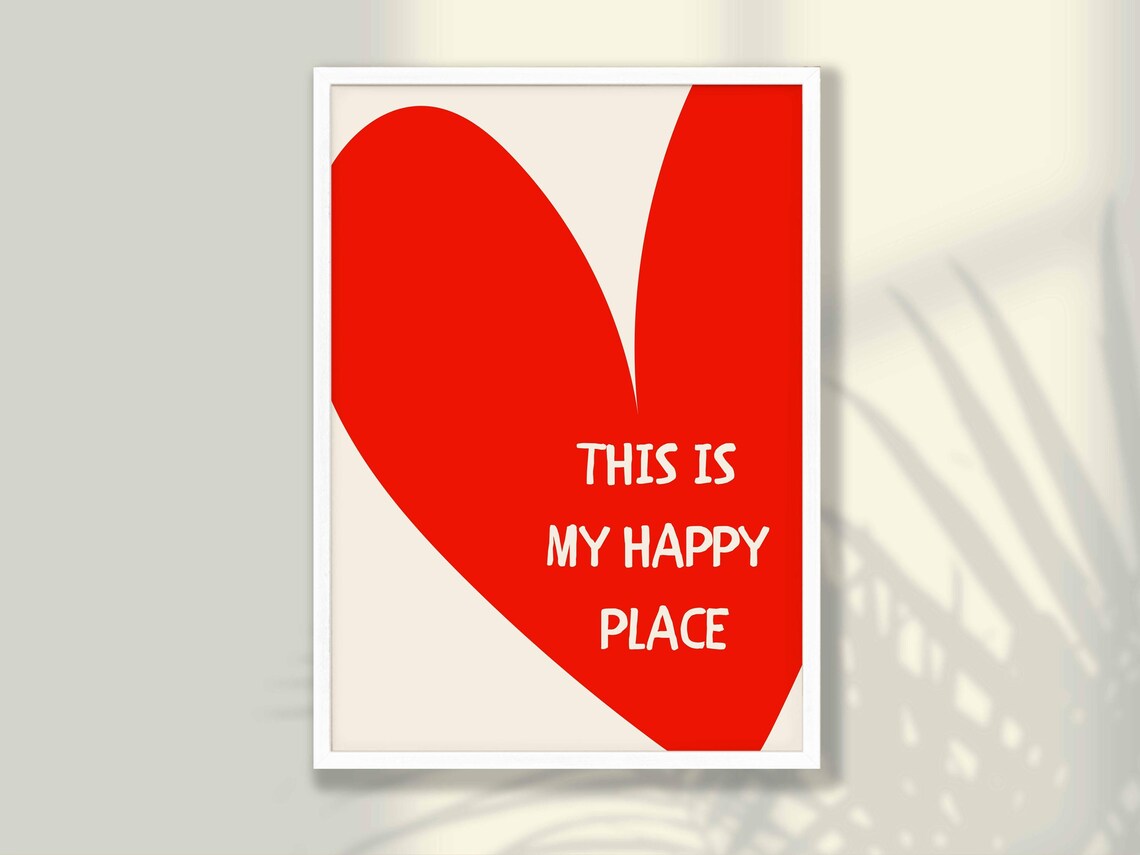 This Is My Happy Place Trendy Wall Art Print