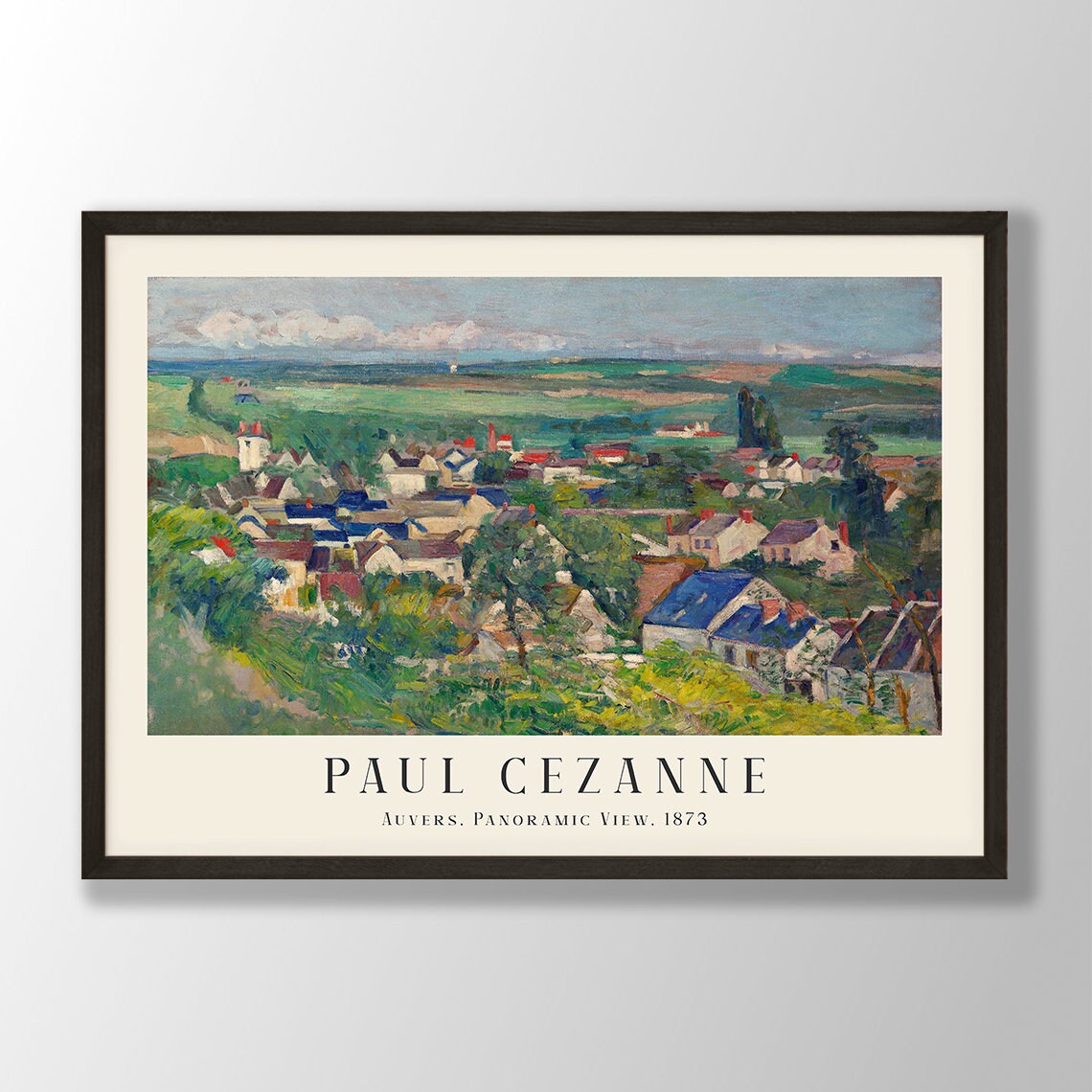 Paul Cezanne Auvers Panoramic View 1873 Art Print