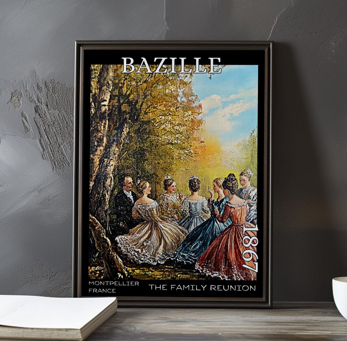 Frédéric Bazille Festive Dance Under a Golden Tree 1867 France Poster