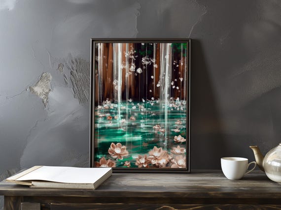 Claude Monet Poster Water Lilies Impressionist Gallery Print Colourful Art Home Decor Impressionism Prints