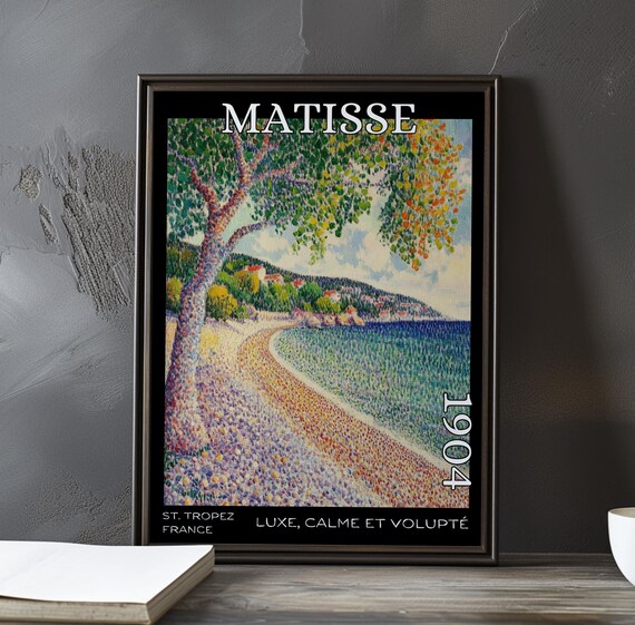 Matisse Luxe Calme 1904 St Tropez Leaning Tree Shoreline Poster