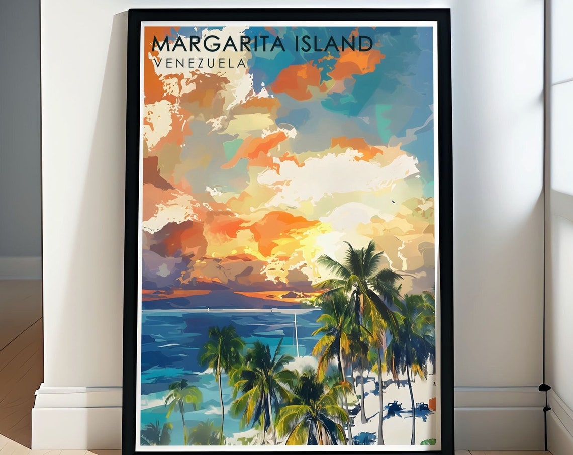 Venezuela Travel Print Margarita Islands Print Margarita Islands Travel Poster Venezuela Art Print Venezuela Wall Art