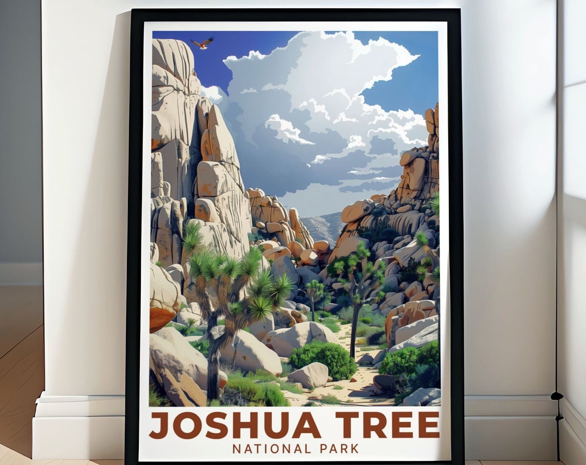 Joshua Tree National Park Hidden Valley Rocks Daytime Poster