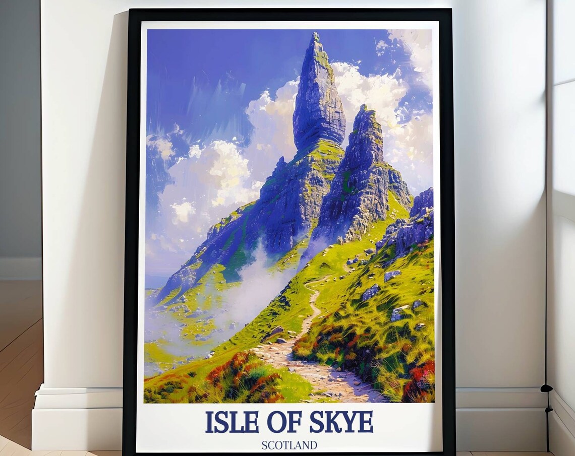Isle of Skye The Storr Rock Pinnacles Scotland Mountain Trail Poster
