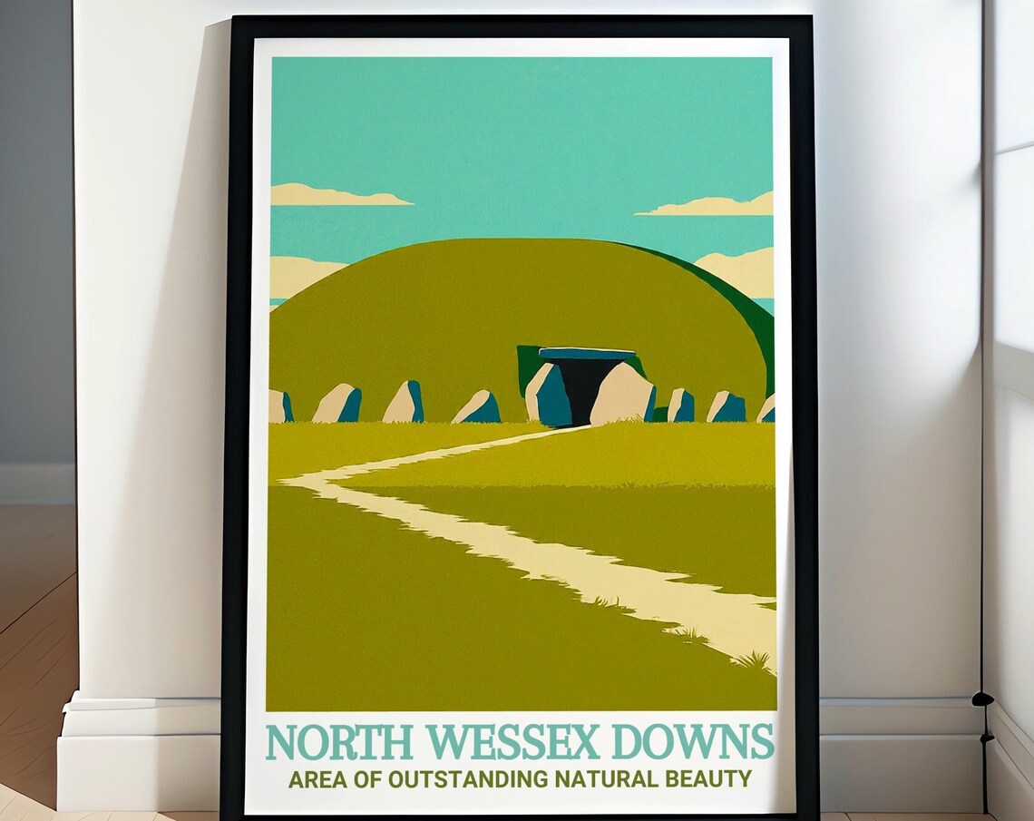 North Wessex Downs West Kennet Long Barrow Ancient Mound Poster