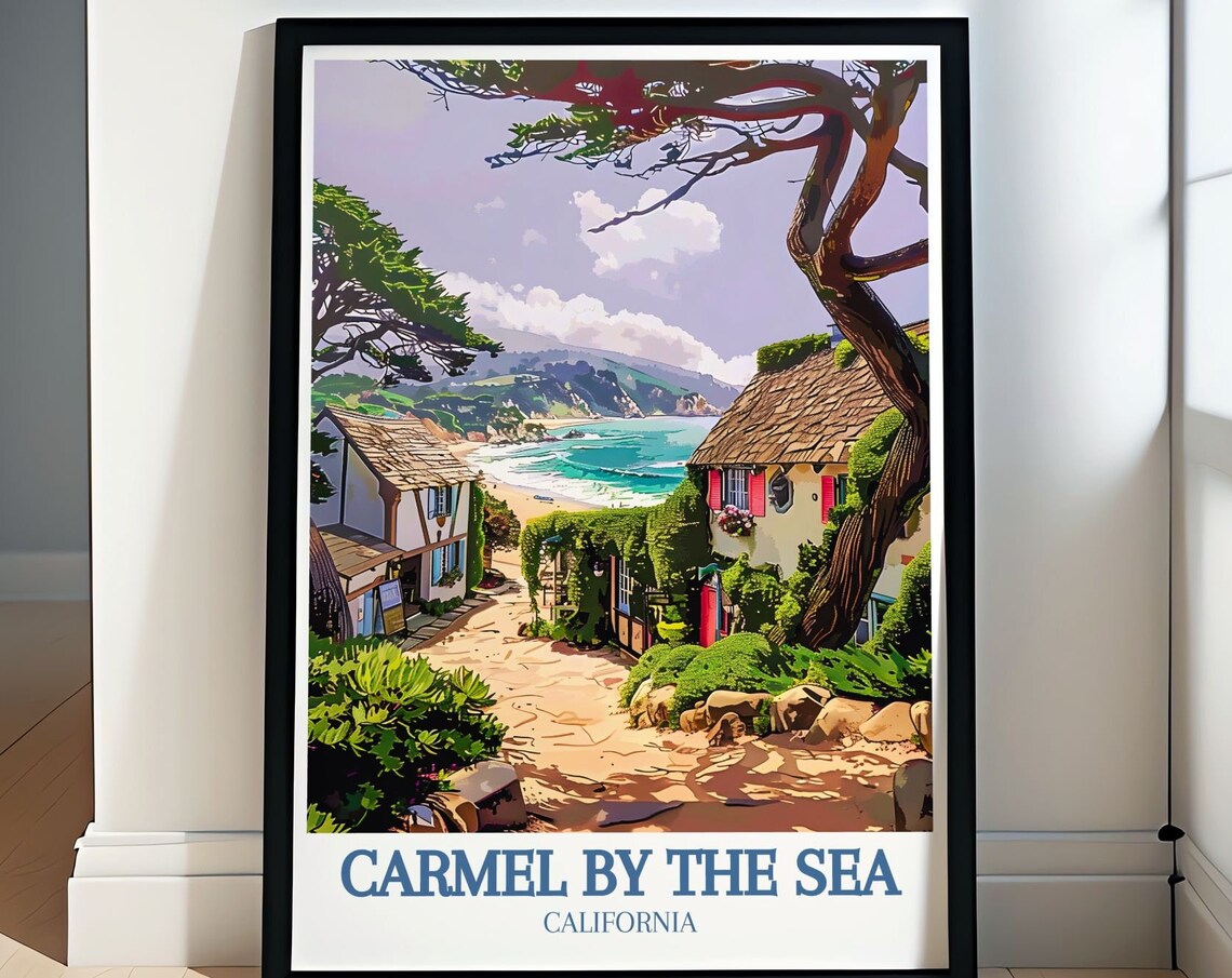 Carmel By The Sea Storybook Lane Leading To The Beach Poster