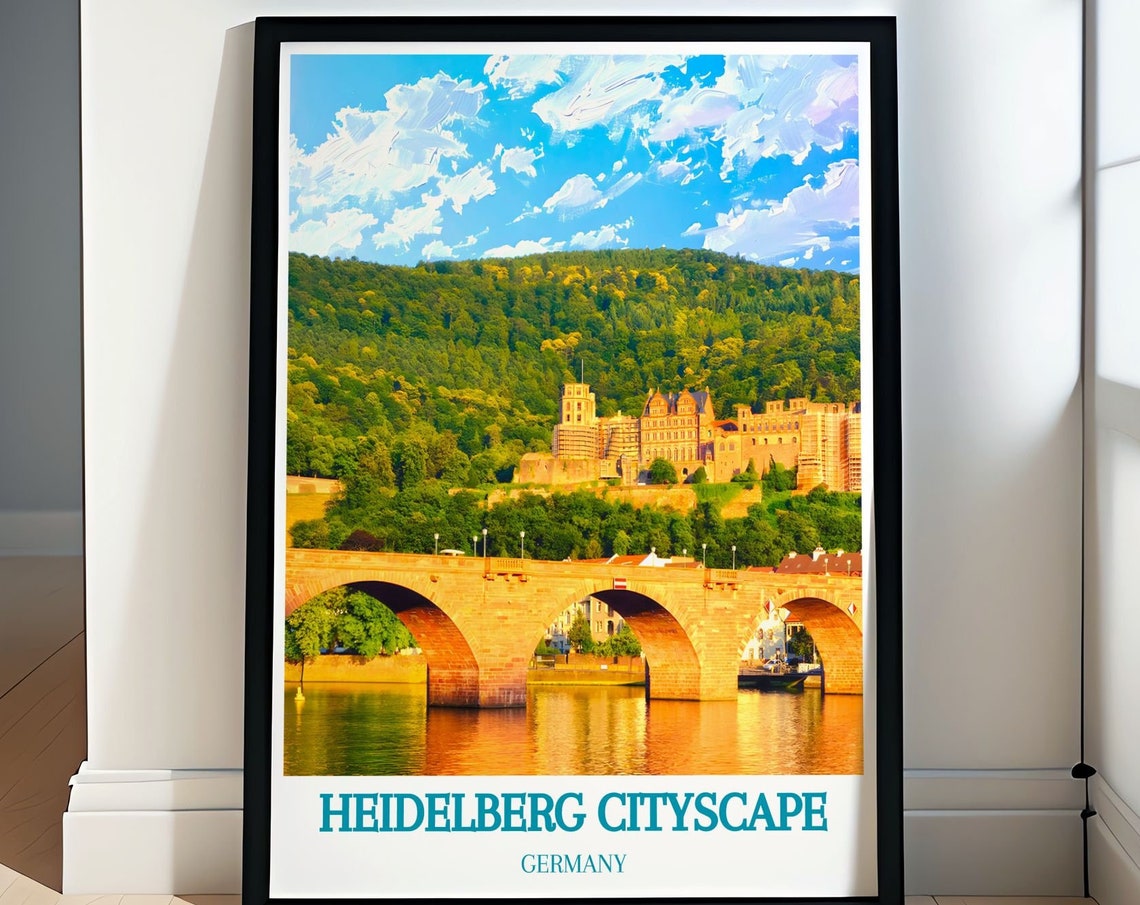 Heidelberg City Charm Vibrant Street Views Captured In Art Colorful Heidelberg Fine Art Prints Of Germanys Historic Jewel