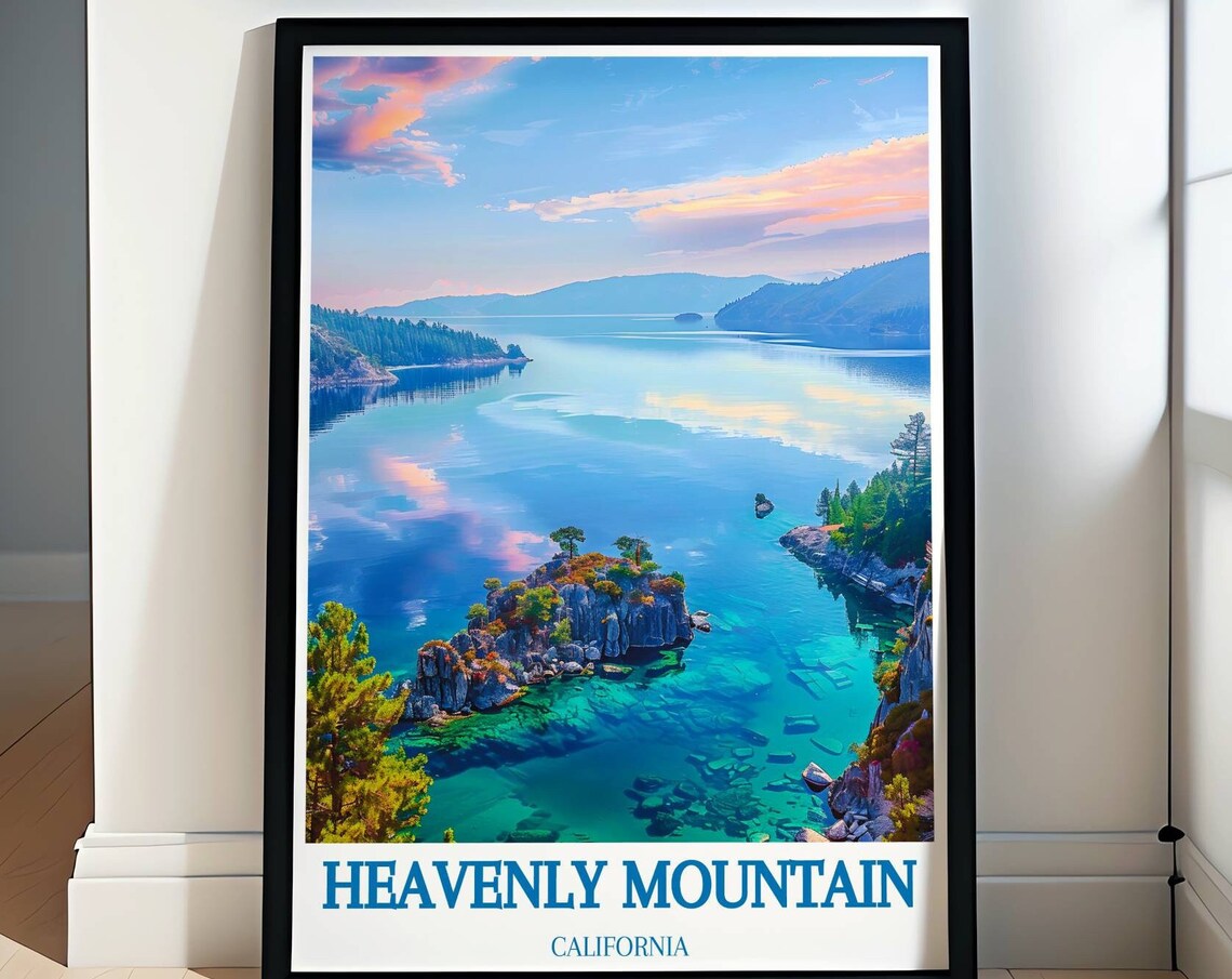 Heavenly Mountain California Emerald Bay Beautiful Sunset Poster