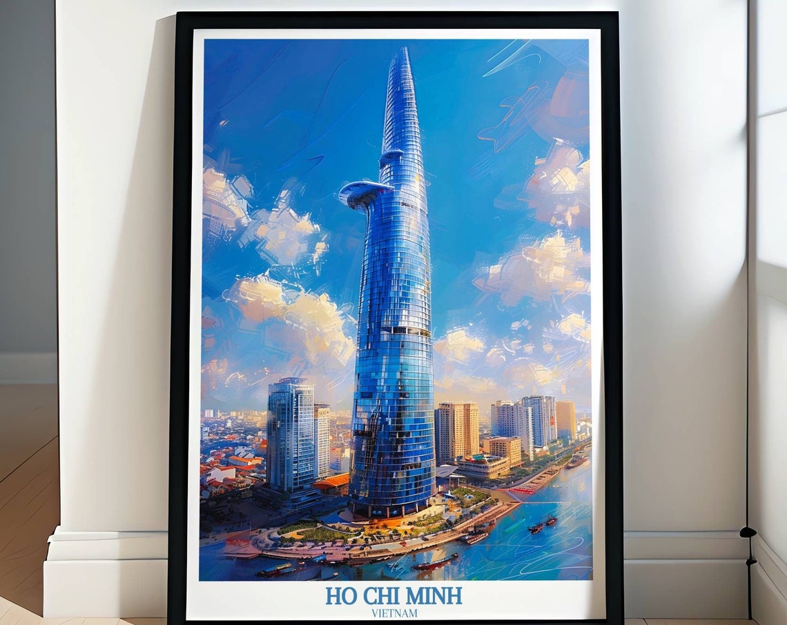 Ho Chi Minh City Bitexco Tower Modern Skyline Vietnam Poster