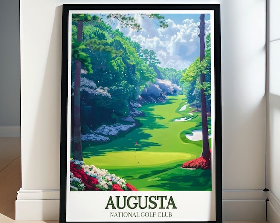 Masters Augusta National Green Azalea Garden Fairway Georgia Poster