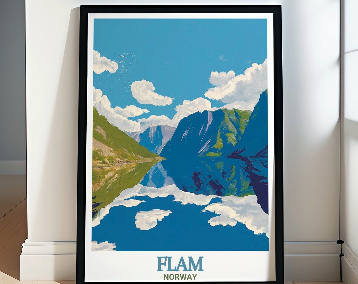 Flam Travel Print Nryfjord And Flam Travel Posters Flam Norway Art And Decor Flam Norway Travel Posters Nryfjord Travel Prints
