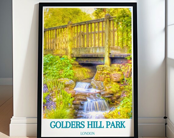 Golders Hill Park Tranquility Hampstead Pergola Grandeur In Print Form Artistic Celebrations Of Londons Historic Village