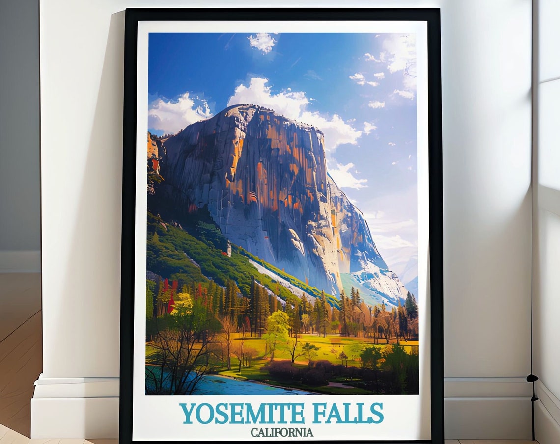 El Capitan Granite Monolith Above Valley Meadow Pines Yosemite Poster