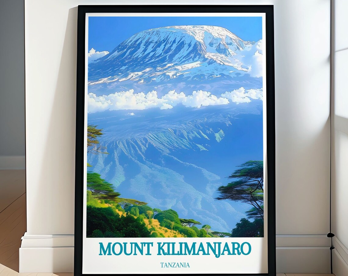 Mount Kilimanjaro Poster African Safari And Nature Decor Elevate Your Space With Mount Kilimanjaro Prints