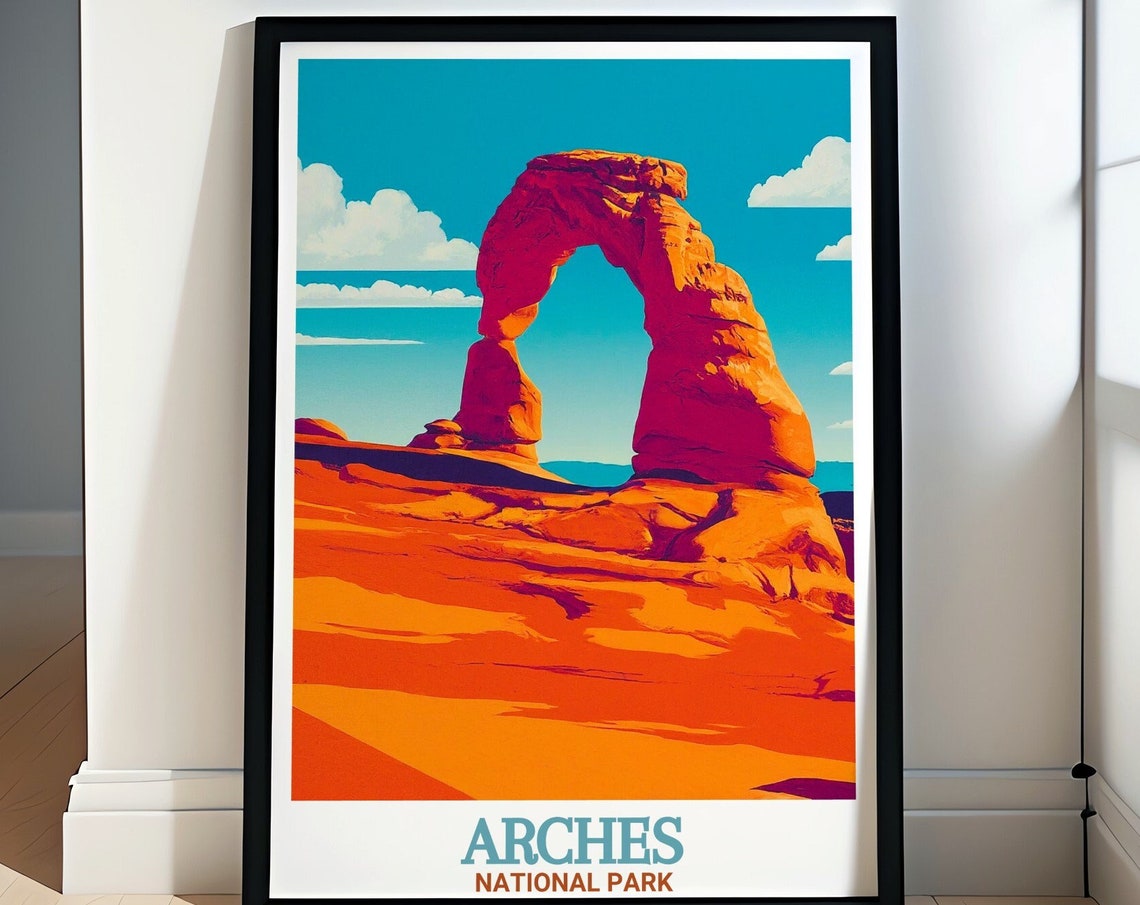 Arches National Park Delicate Arch Red Rock Desert Utah Poster
