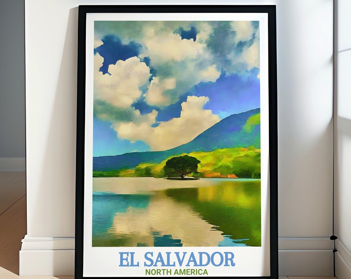 El Salvador Print Lake Coatepeque Posters El Salvador Paintings And Travel Prints El Salvador Art Prints El Salvador Wall Art