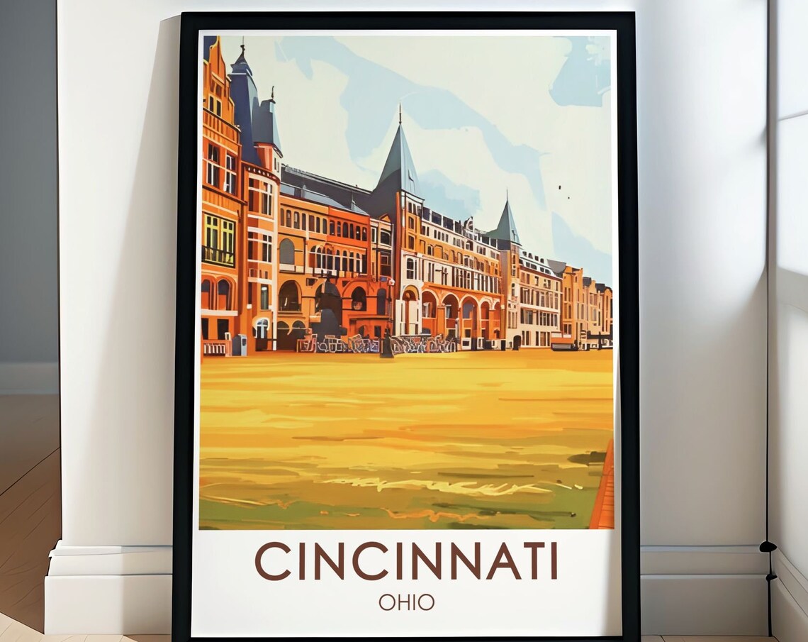 Cincinnati Music Hall Historic Grand Concert Venue Travel Poster
