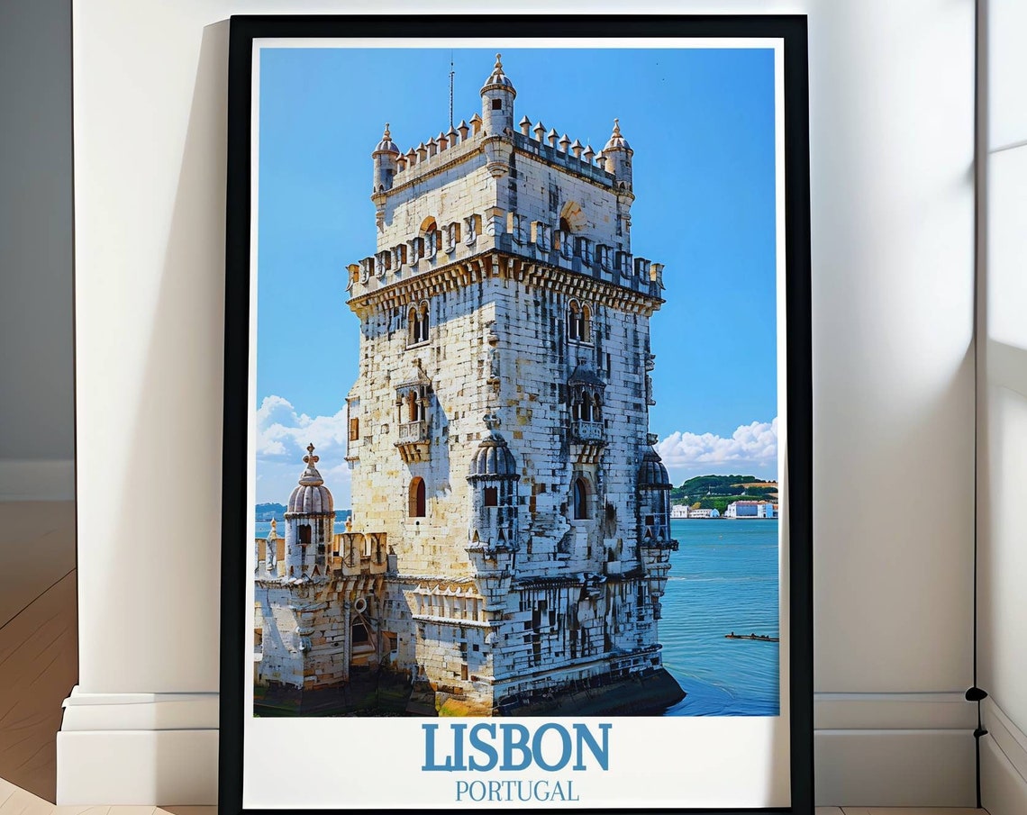 Lisbon Belem Tower by the Tagus River Portugal Landmark Poster