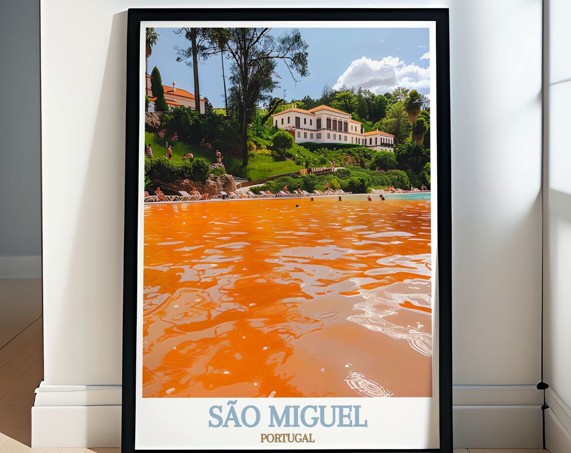 Terra Nostra Park Orange Thermal Pool São Miguel Portugal Poster