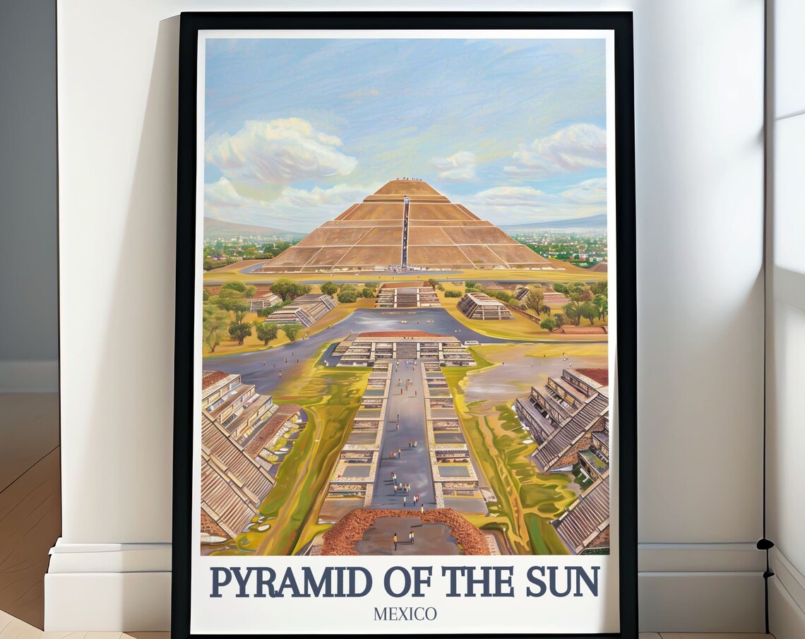 Pyramid of the Sun Teotihuacan Mexico Avenue of the Dead Poster