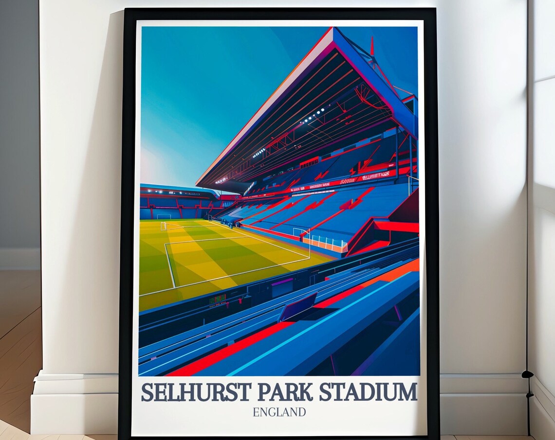 Selhurst Park Stadium Main Stand Roof View Matchday Sports Poster