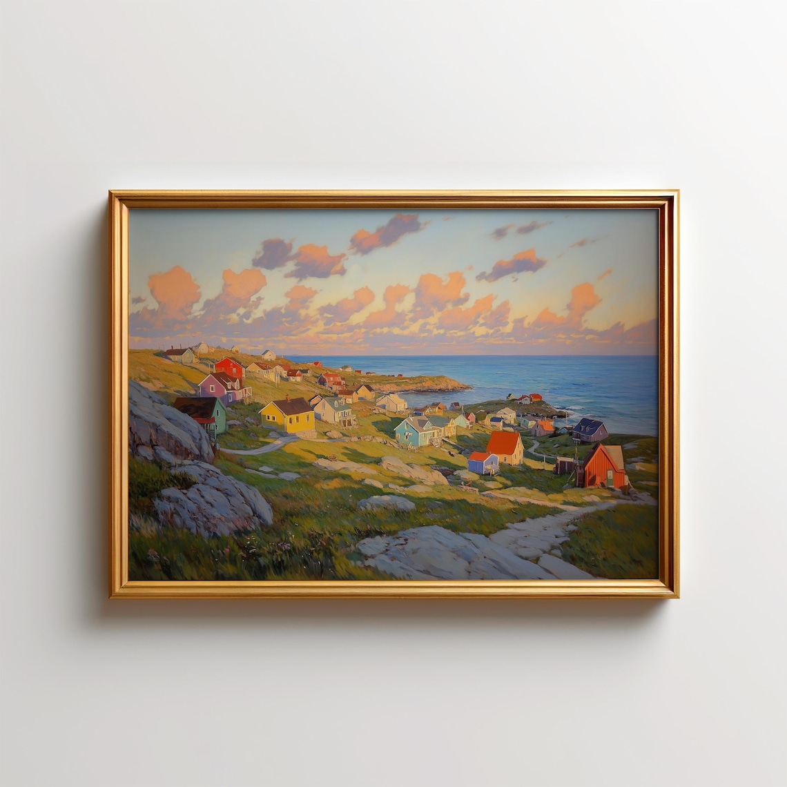 Newfoundland Bonavista Atlantic Coastal Landscape Art Print