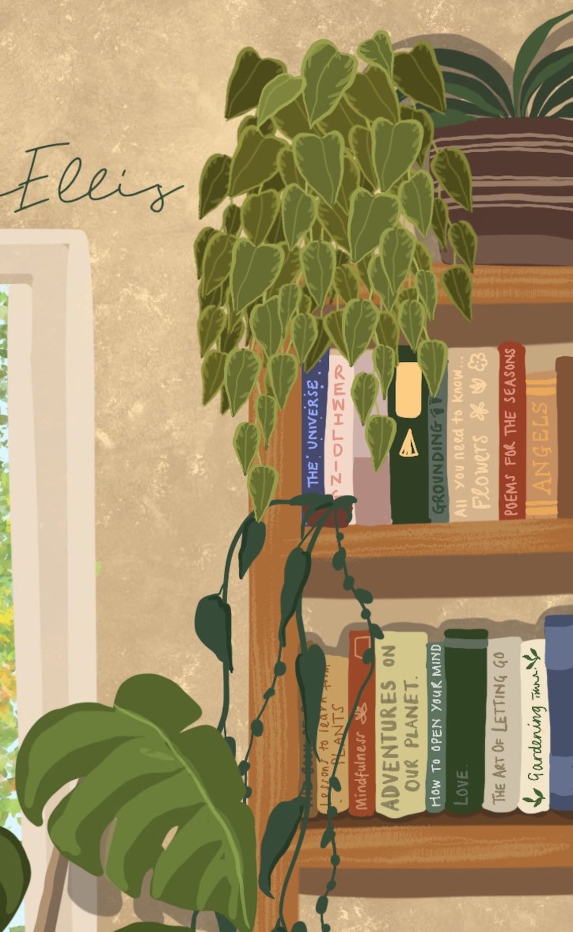 Plant Lady Fine Art Print, Boho Indoor Jungle Decor - Image 2