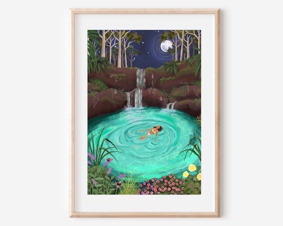 Paradise Pool Mother Nature Tropical Art Print