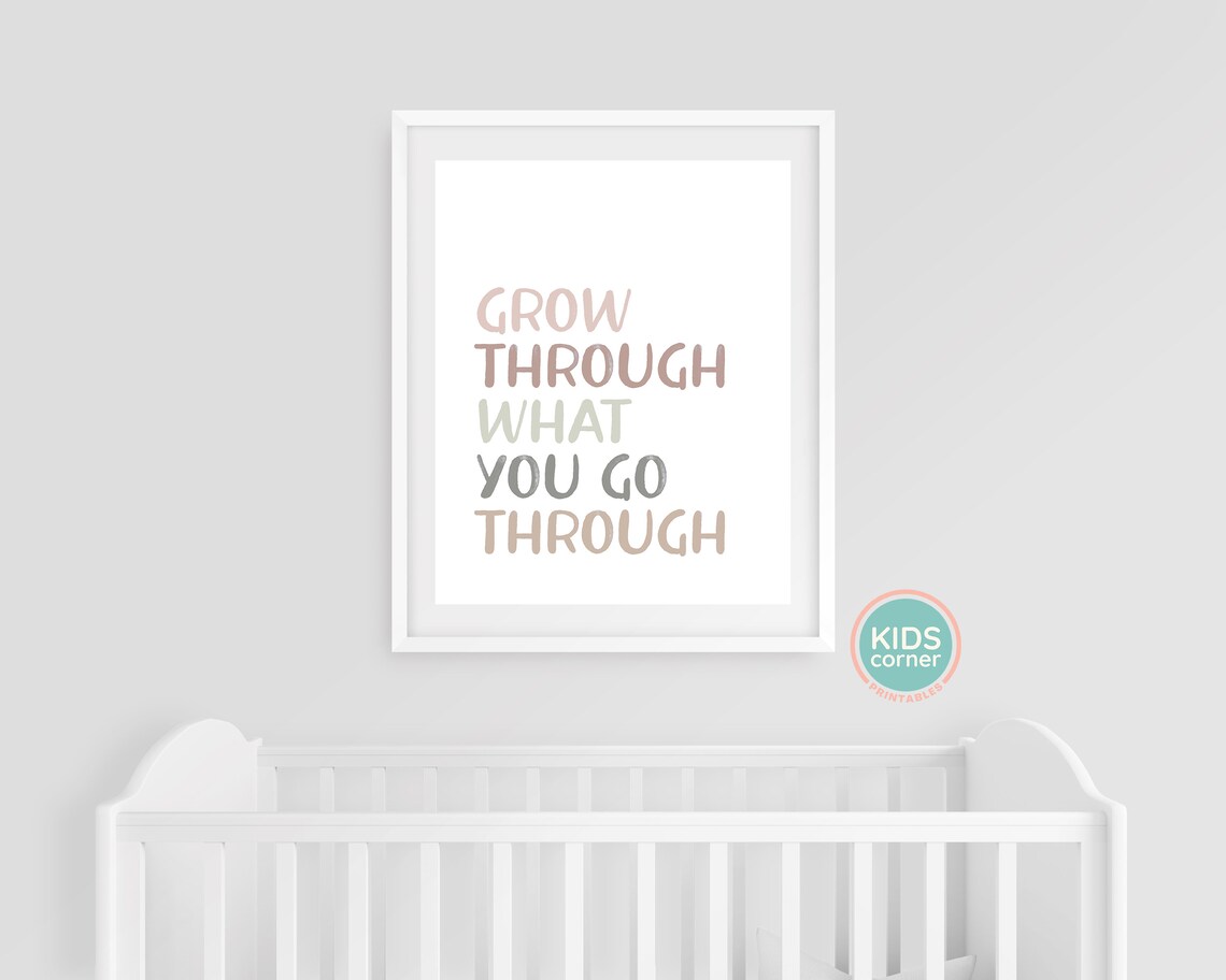 Grow Through What You Go Through Art Print, Self Love - Image 3