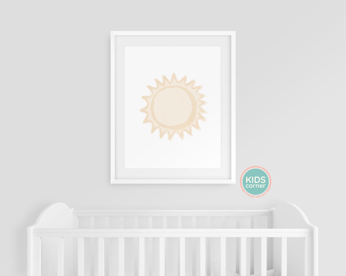 Sunshine Wall Art, Light Yellow Nursery Decor - Image 3