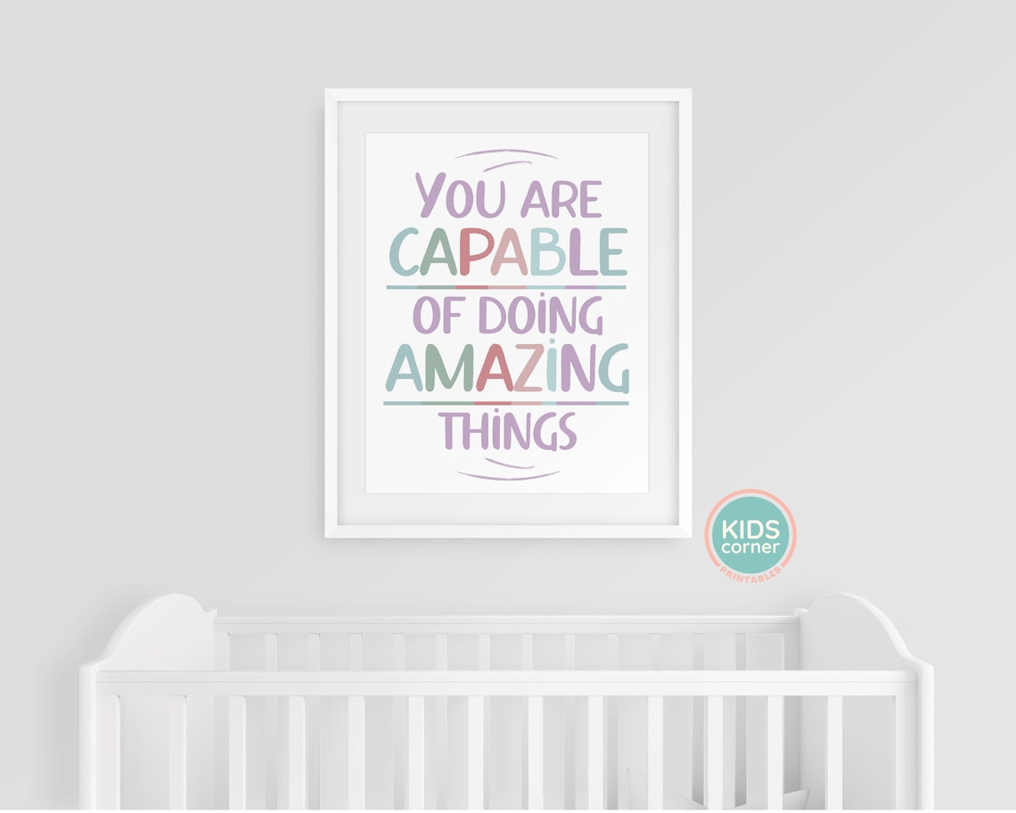 You Are Capable of Doing Amazing Things Encouraging Pastel Poster - Image 3