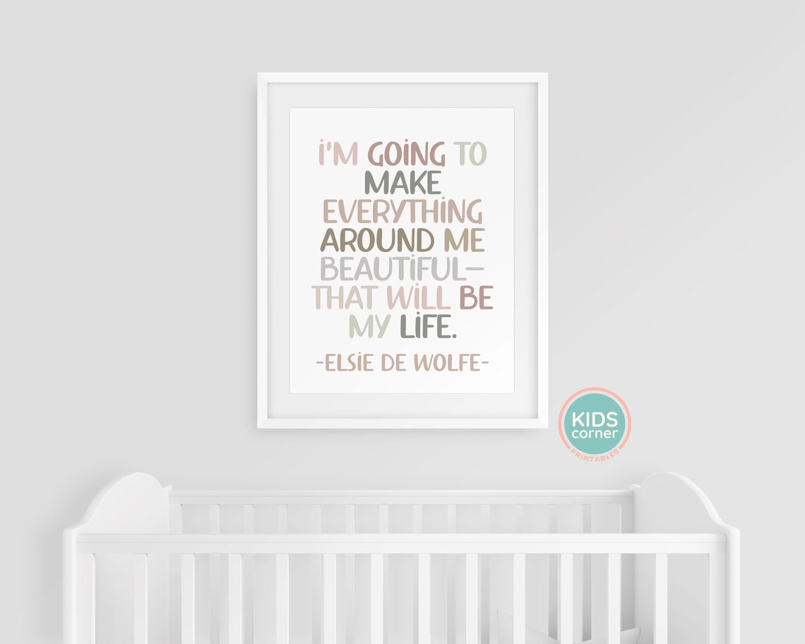 Elsie de Wolfe Make Everything Around Me Beautiful Life Poster - Image 3