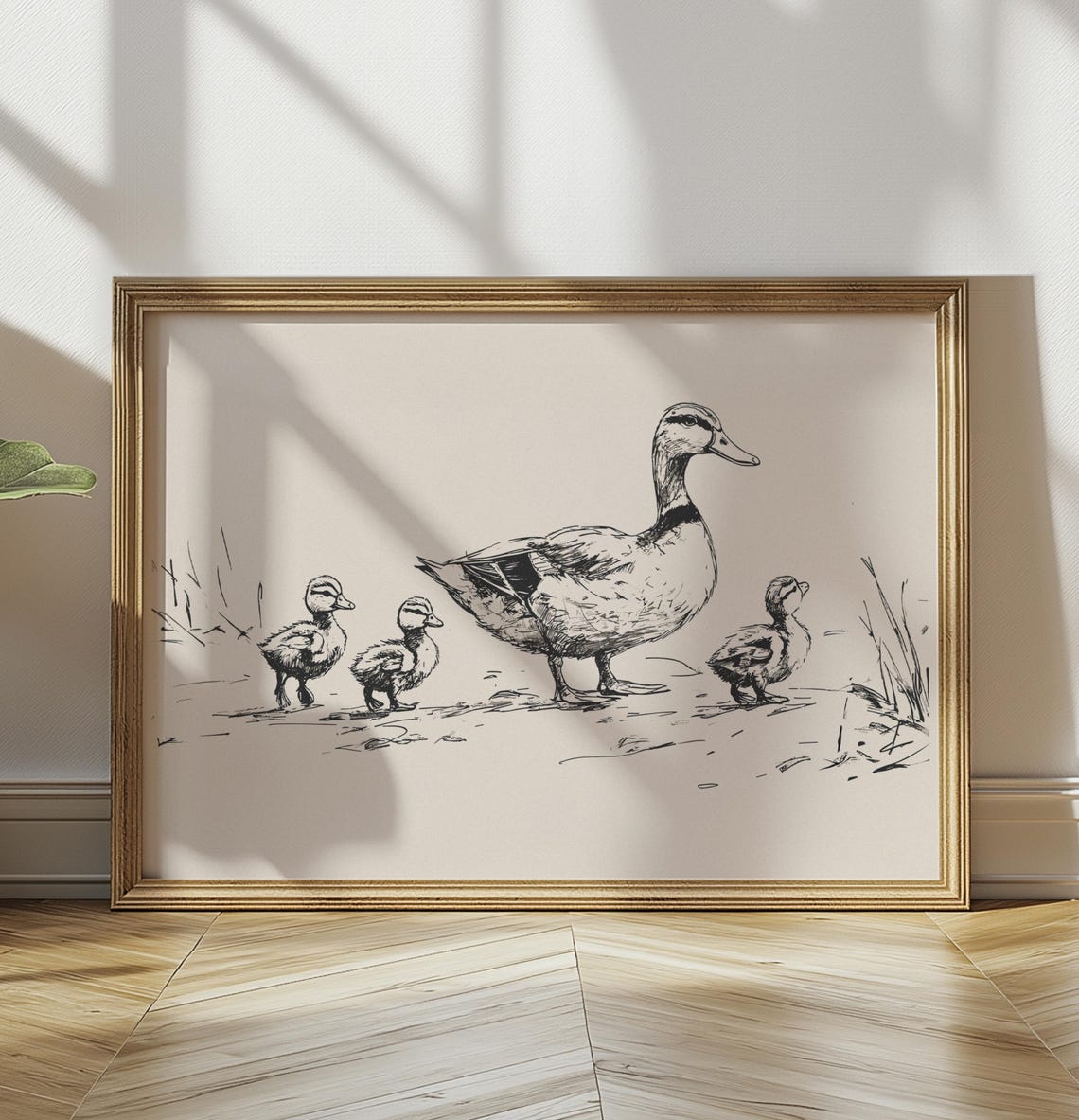 Farm Animal Vintage Print Nursery Duck Poster Duck Baby Room Art Animals Retro Drawing Girls Nursery Art Decor Boys Nursery Wall Art - Image 3